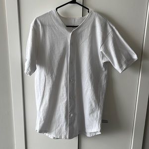 American Apparel button down baseball shirt.